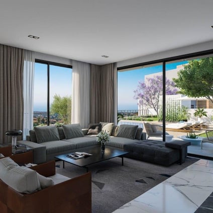 Lofos Heights Residences oppholdsrom utsikt